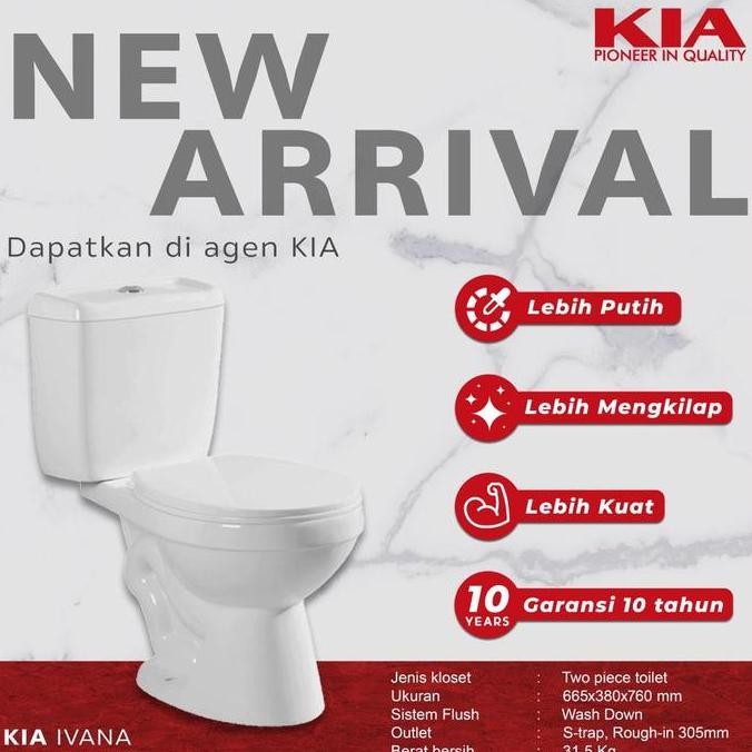 Kloset Duduk KIA Ivana / Monoblock / Toilet Duduk KIA Ivana