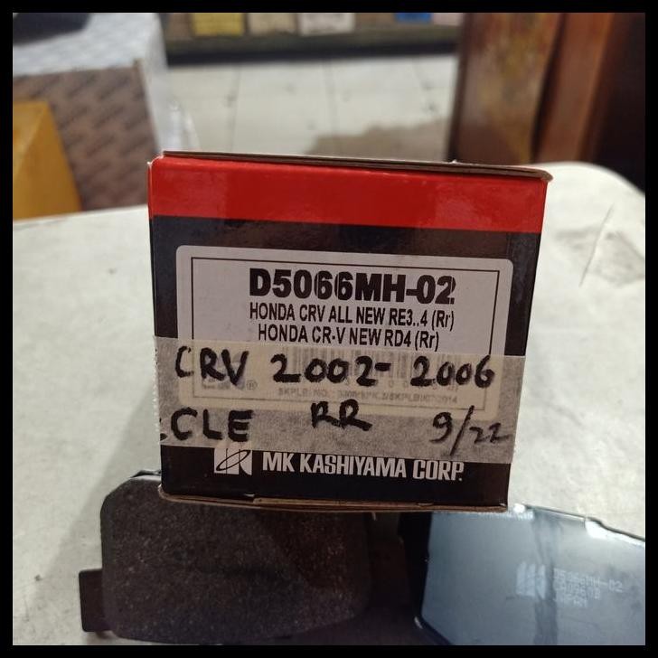GRATIS ONGKIR MK KASHIYAMA KAMPAS REM BELAKANG BRAKEPAD D5066MH HONDA NEW CRV RD4 