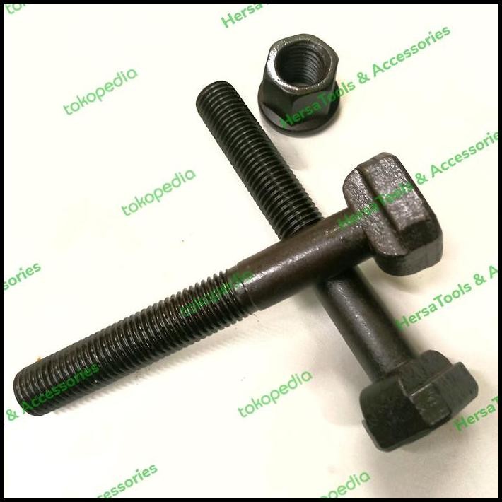 Baut TT Slot + Mur| T Slot bolt M24 X 200 Baut Clamp Injection