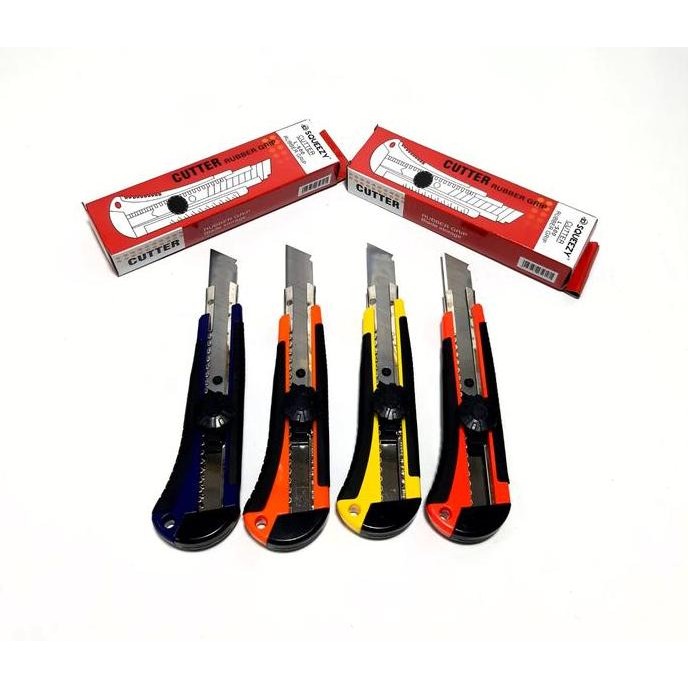 

Up Harga Grosir ( 1 Dus /12 Pcs) Pisau Cutter Besar Squeezy L-500 Working Cutter