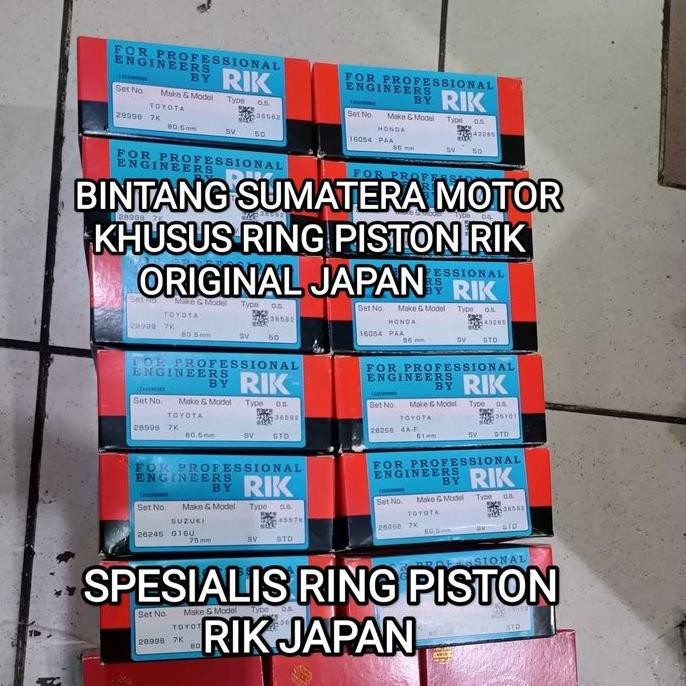 RING PISTON CORONA 3S ABSOLUTE 3S STD RIK JAPAN