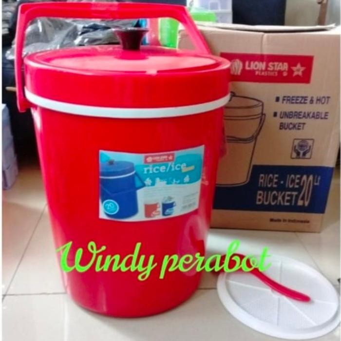 TERLARIS Termos Nasi Rice-Ice 20 Liter Bucket - Lion Star Rice-Ice Bucket Lion