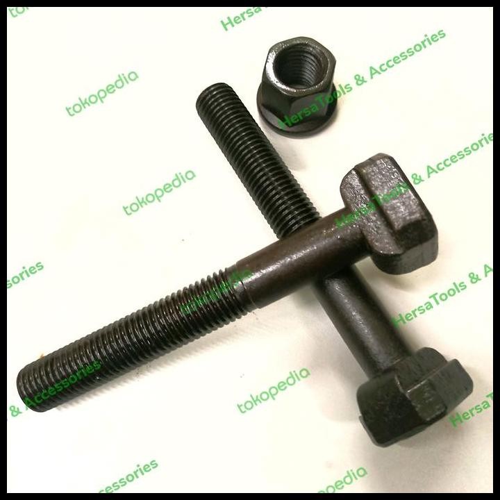 Baut TT Slot + Mur| T Slot bolt M16X100 Baut Clamp Injection