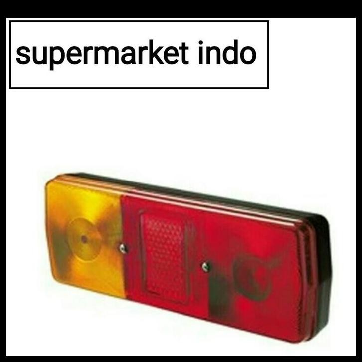 TERMURAH HELLA 2397 LAMPU TRUK PICK UP FORK LIFT BELAKANG LENSA MERAH KUNING 