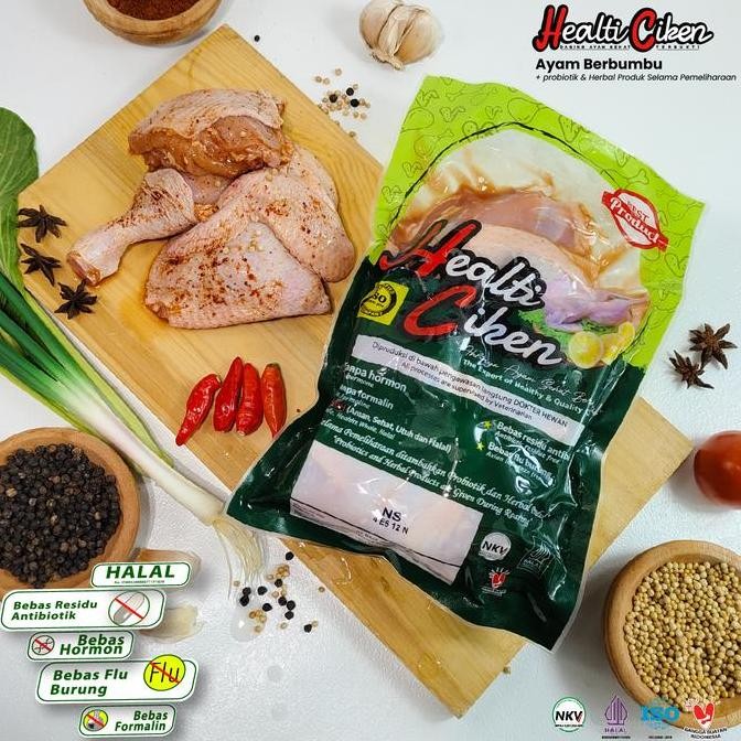 

Ayam Potong 10 Berbumbu Ns + Probiotik Healti Ciken 0.9-1 Kg