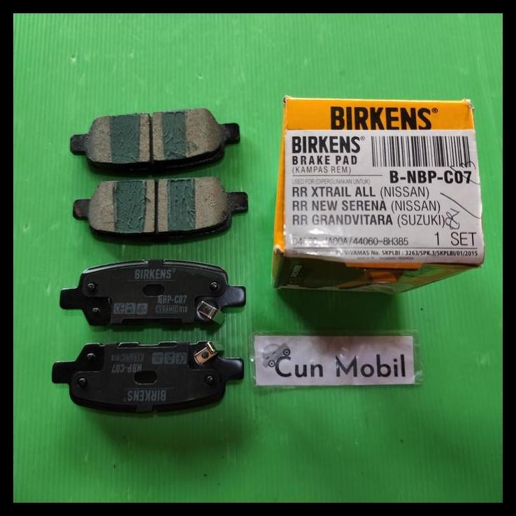 TERMURAH BRAKE PAD BIRKENS GRAND VITARA BELAKANG NBP C07 BIRKENS 