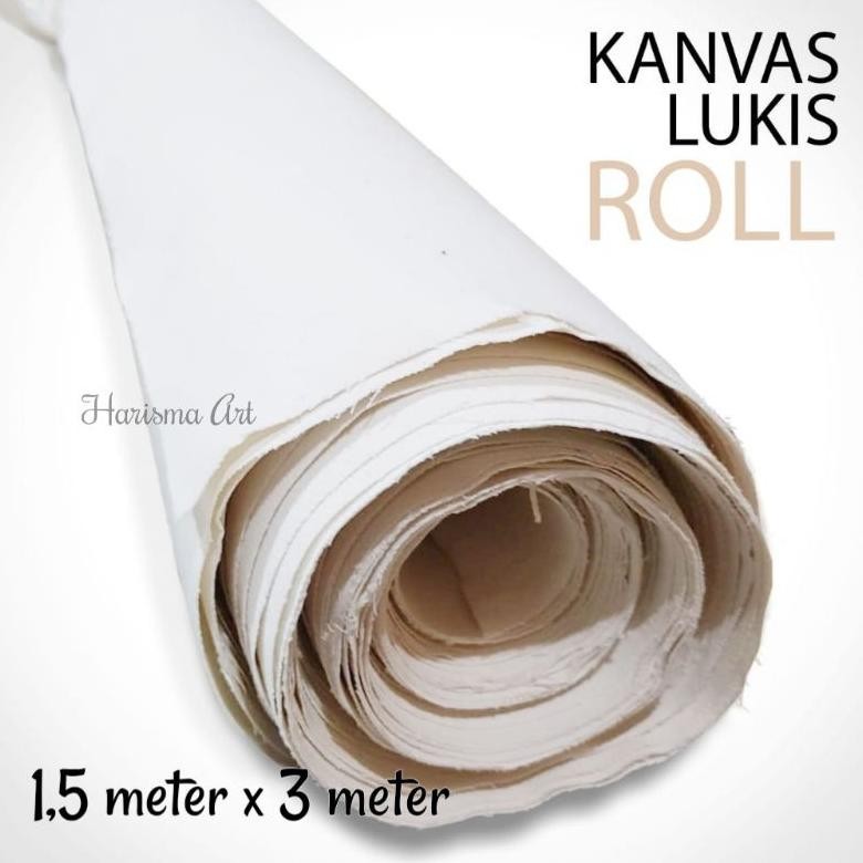 

Kain Kanvas Lukis Roll Korean Quality 1,5x3 m || Kualitas No.1