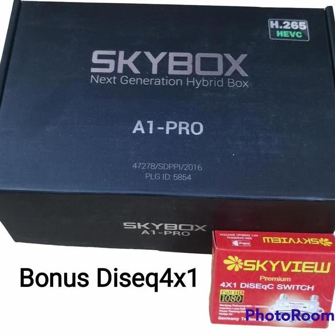 Terlaris Reciver Skybox A1 Pro Include Dongle Wifi Combo Dvbs2 & Dvbt2