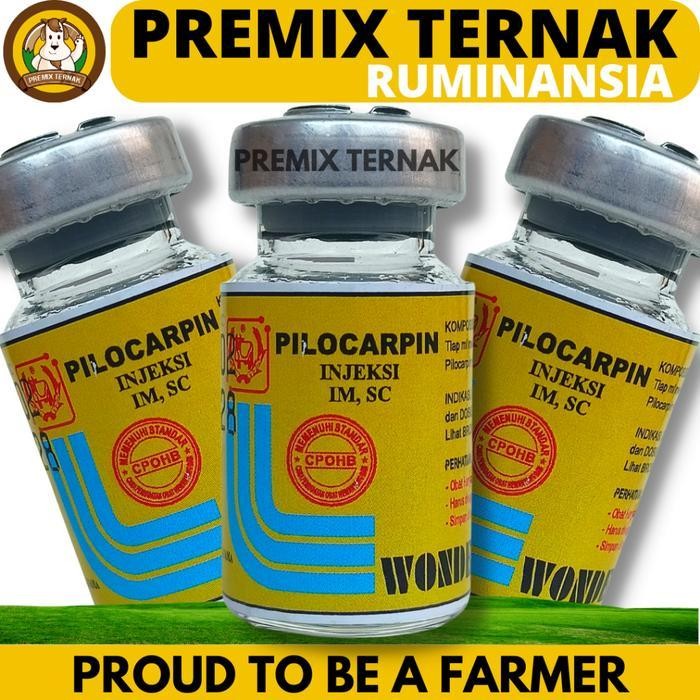 Obat Kembung Hewan Pilocarpin Inj 5Ml Wonder - Obat Kembung Dan Kolik Sapi Kuda Kambing Domba Anjing