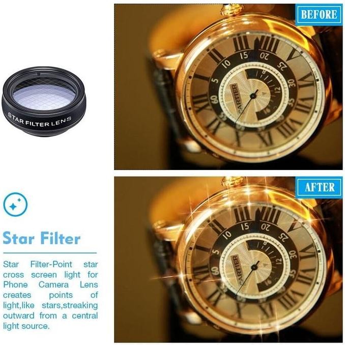 APEXEL 10 IN 1 LENSA FISHEYE MACRO STAR WIDE ANGLE LENS - DG10