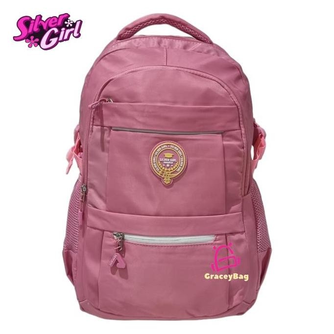 

Miliki Gracey Bag 72314F Tas Ransel Sekolah Anak Perempuan / Remaja Silvergirl