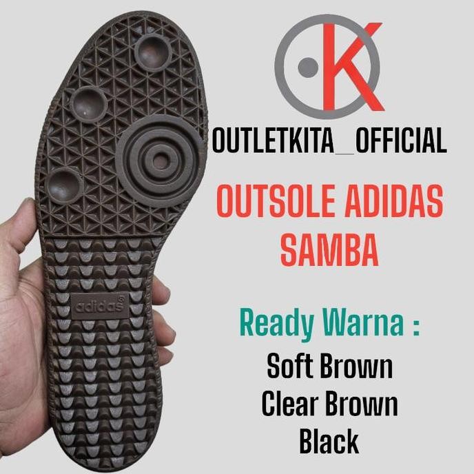 Terbaru Outsole Adidas Samba - Black, 43-44