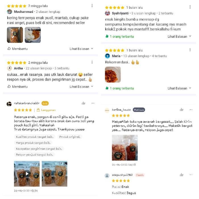 

Cri Pawon Muw - Kering Tempe Kentang Kacang Orek Oreg Balado Pedas Manis Cocok Untuk Lauk Kering Dan Cemilan Snack