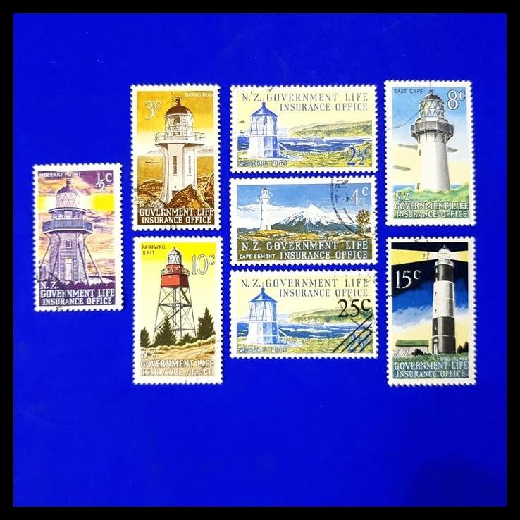 

GRATIS ONGKIR PERANGKO NEW ZEALAND, MERCUSUAR/LIGHTHOUSE. SET 8 PRANGKO. CAT $27.00 !!!!!!