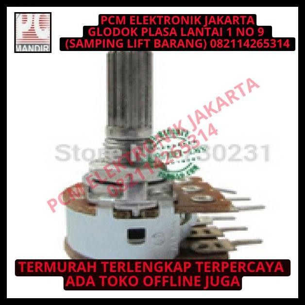 HOT DEAL POTENSIO STEREO 500K B500K B 500 K 6PIN 6P 6KAKI SETARA ALPHA A PLUS 