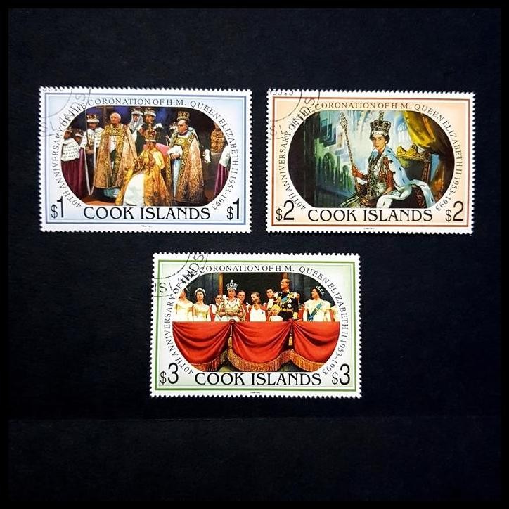 

GRATIS ONGKIR PRANGKO CORONATION OF QUEEN ELIZABETH II, 40TH ANNIV. SET. KAT. $ 9.25 !!!