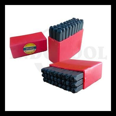 

TERMURAH KETOK HURUF / LETTER PUNCH / STEEL STAMP LETTER 4 MM SELLERY !
