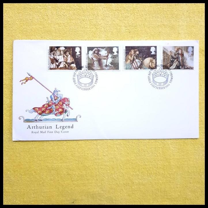 

TERMURAH PRANGKO INGGRIS 1973. FDC KING ARTHUR ARTHURIAN LEGEND THE BODY OF STORIES AND MEDIEVAL ROMANCES, KNOWN AS THE MATTER OF BRITAIN, CENTRING ON THE LEGENDARY KING ARTHUR. !!
