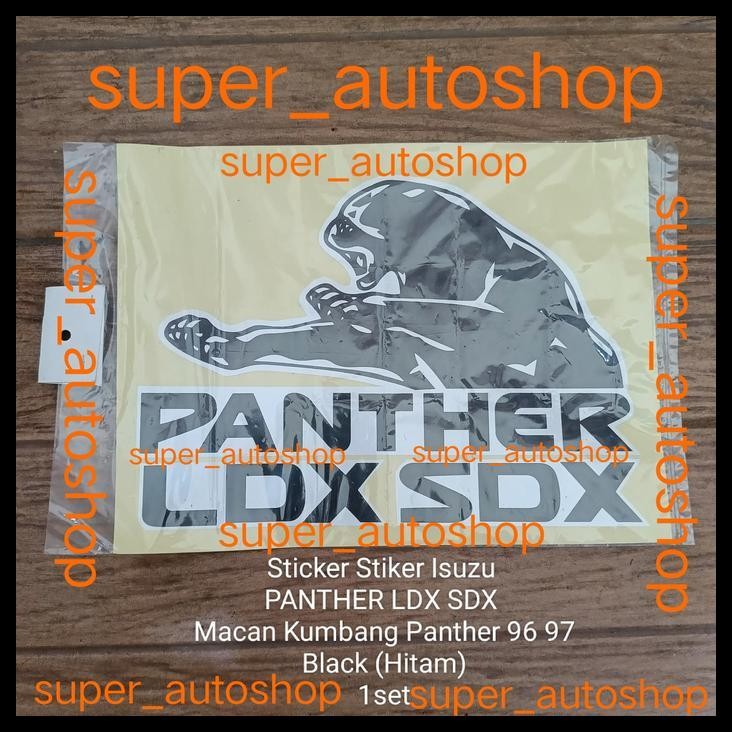 HOT DEAL STICKER STIKER ISUZU PANTHER LDX SDX MACAN KUMBANG PANTHER 96 97 BLACK 