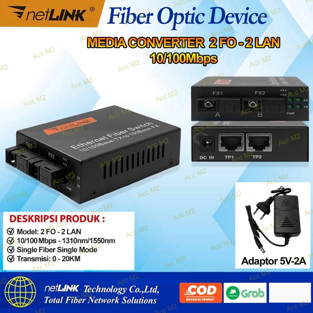 Ms Media Converter Fiber Optic Netlink 2 Fo 2 Lan, 2 Fo 4 Lan, 2 Fo 6 Lan, 3 Fo 3 Lan, 4 Fo 4 Lan, 4