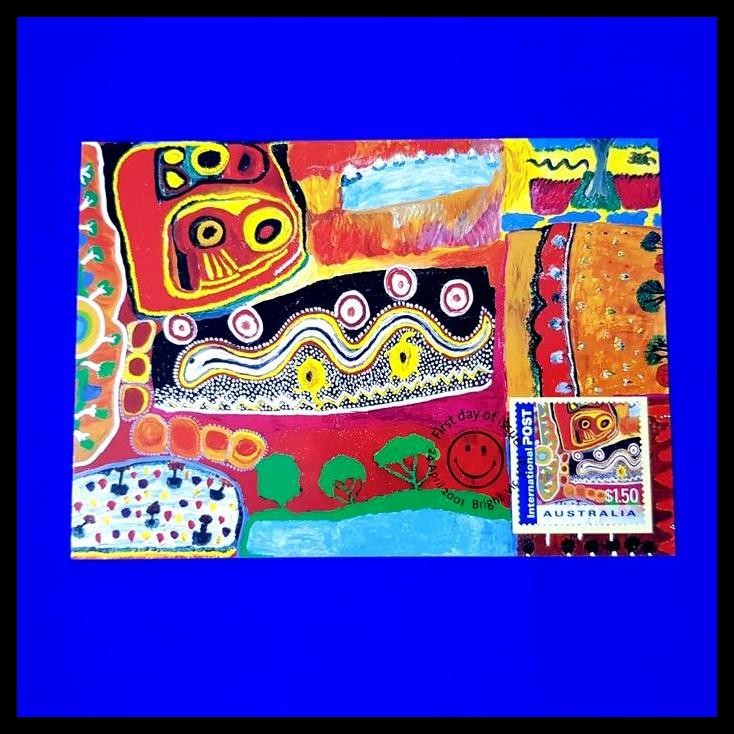 

TERBARU PRANGKO AUSTRALIA. KARTUPOS. KARYA SENI, BAYULU BANNER. COLOUR MY DAY !!!