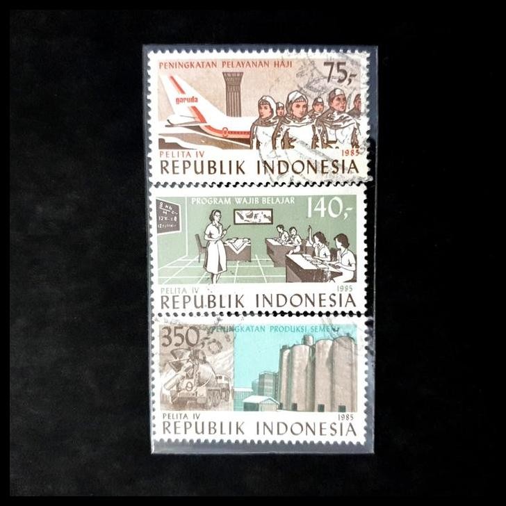 

GRATIS ONGKIR PRANGKO INDONESIA. PELITA V 1985. PENINGKATAN PELAYANAN HAJI, PROGRAM WAJIB BELAJAR DAN PENINGKATAN PRODUKSI SEMEN. SET (3V) USED !!!!!!
