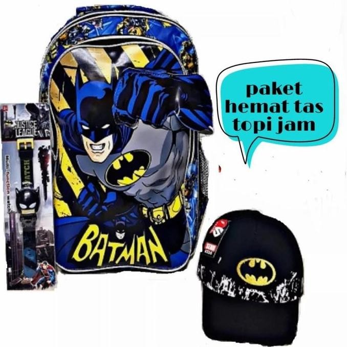 

Miliki Tas Backpack Ransel Anak Laki Paket 3In1 Karakter Batman