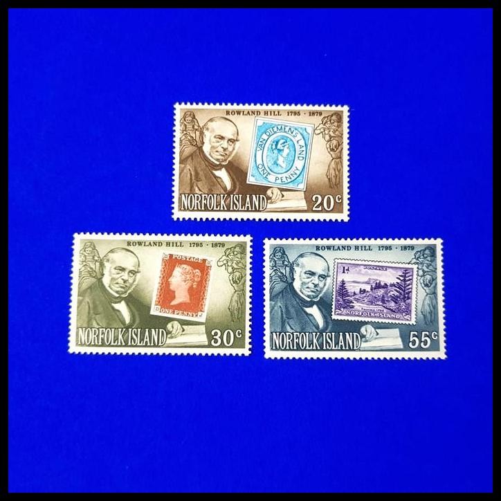 

GRATIS ONGKIR PRANGKO/PERANGKO ROWLAND HILL 1795-1879 DARI NORFOLK ISLAND. SET !!!!!!