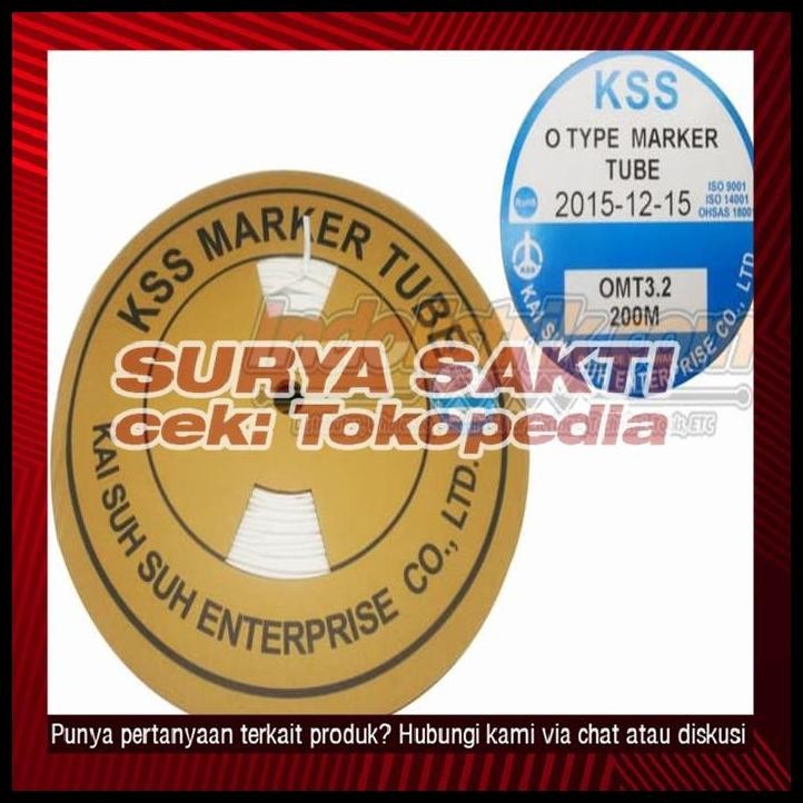

TERMURAH MARKER TUBE KSS OMT 3.2 200MTR/ROLL PUTIH !!!!
