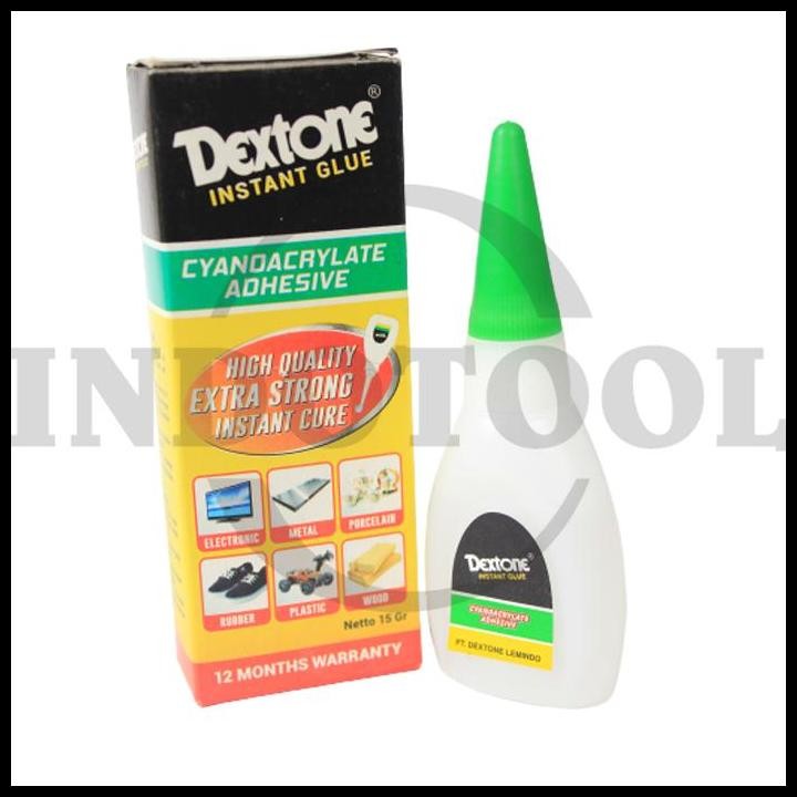

TERMURAH INSTANT GLUE / LEM KOREA / LEM CAIR / LEM TETES 15GR DEXTONE !!!!!!
