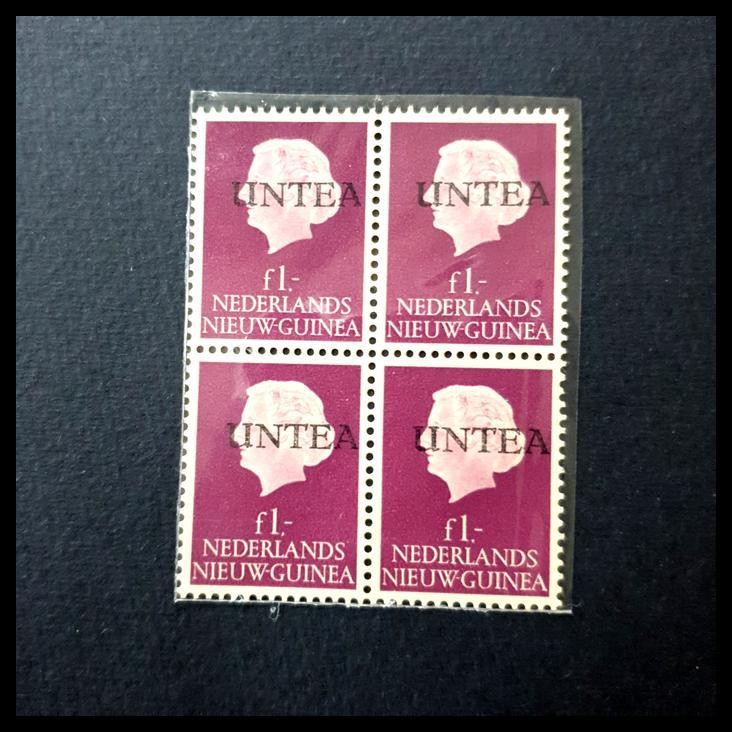 

HOT DEAL PRANGKO INDONESIA 1962. RATU WILHELMINA 1 GULDEN, BLOK-4. C.T. UNTEA !!!!