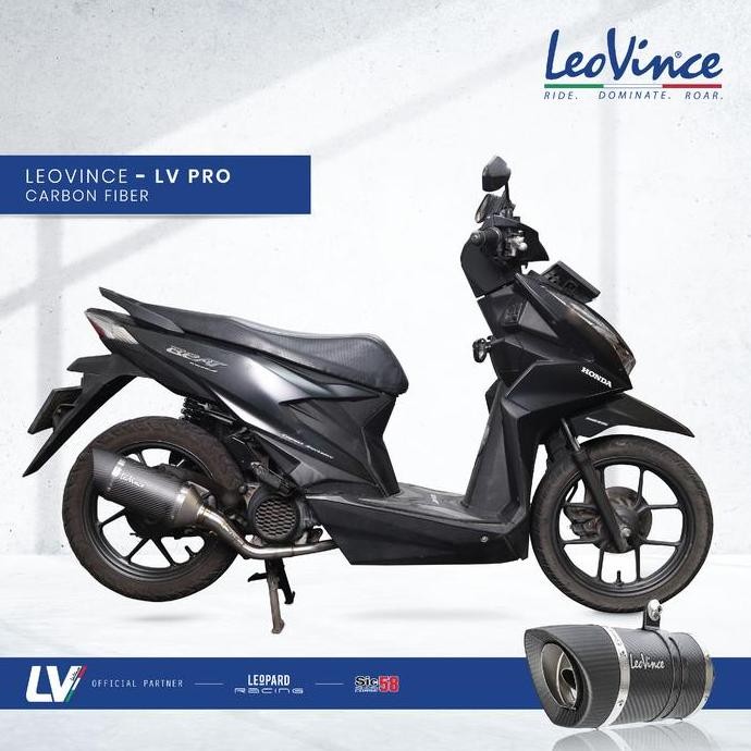Knalpot Racing Leovince Beat Fi 2020 Full System Orinal VOL 1