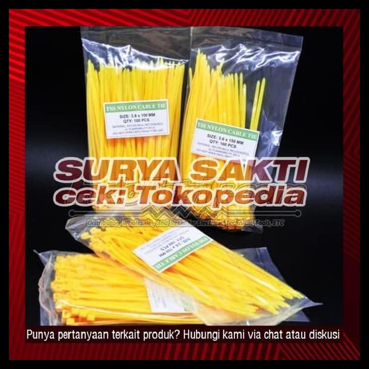 

GRATIS ONGKIR KABEL TIES TSS (3.6 X 150MM) KUNING !!