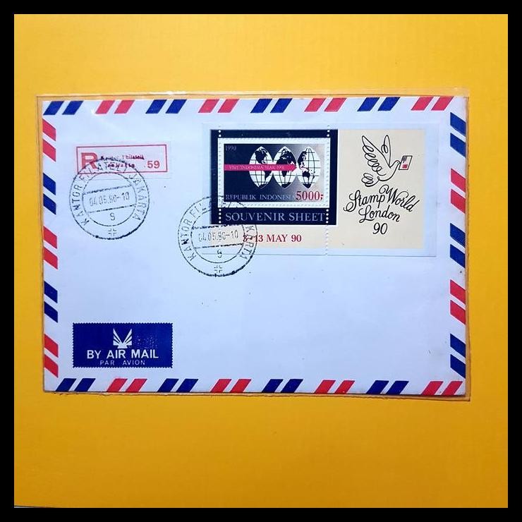 

TERBARU PRANGKO INDONESIA. STP SS90 STAMP WORLD LONDON 1990. KAT.300K LANGKA !!!!!!