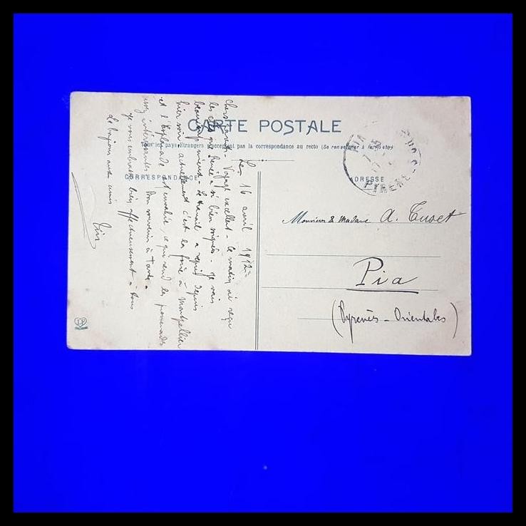 

BEST DEAL PERANGKO/PRANGKO PRANCIS. POSTCARD LK ROUSSILLON ~ "STATUE LA MUSIQUE" !!