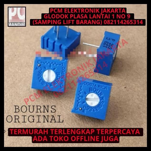 GRATIS ONGKIR TRIMPOT VR BOURNS 3386 COSTARICA ASLI ORIGINAL 500 K 500K OHM 500KOHM 