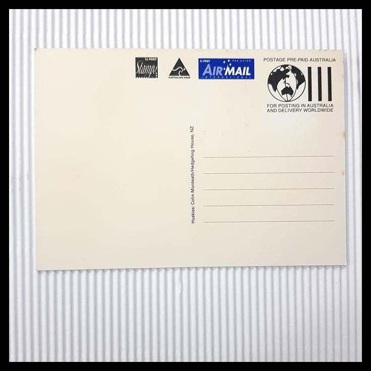 

DISKON PRANGKO AUSTRALIAN ANTARCTIC TERRITORY. MAXICARD. HUSKIES !!!!!