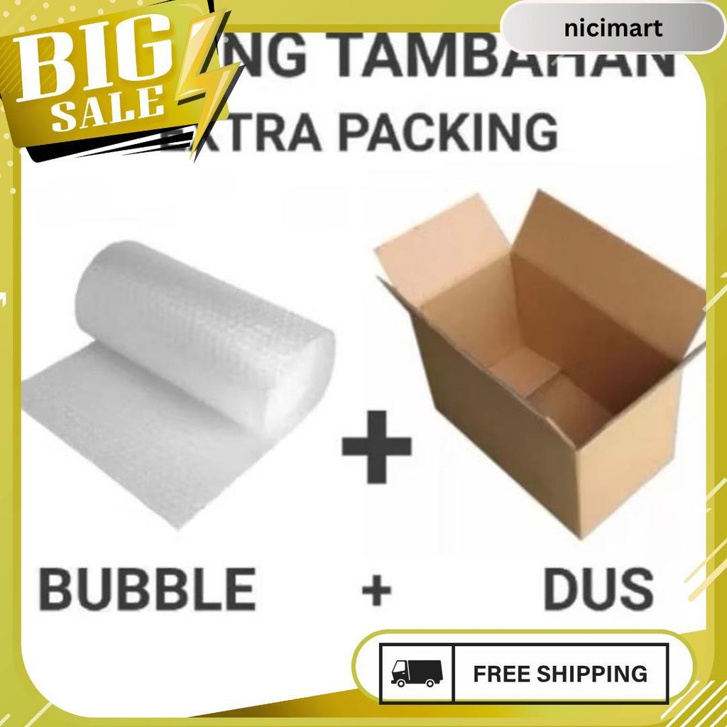 

Extra Kardus Dan Bubble Warp Siap Kirim