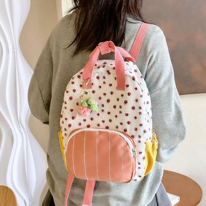 

Spesial Lucu Ransel Stroberi Kanvas Baru Ransel Backpack Kids Warna Cocok Tas Sekolah Backpack Fashion Korea Bag