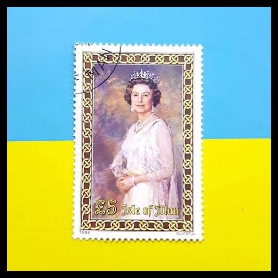 

TERMURAH PRANGKO/PERANGKO HIGH VALUE 5. QUEEN ELIZABETH II DARI ISLE OF MAN !!!!