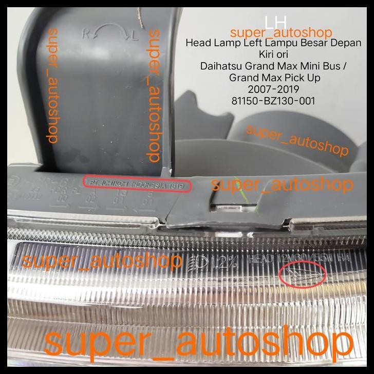 TERBARU HEAD LAMP LAMPU BESAR DEPAN KIRI GRAND MAX MINI BUS PICK UP ORI 1PC 