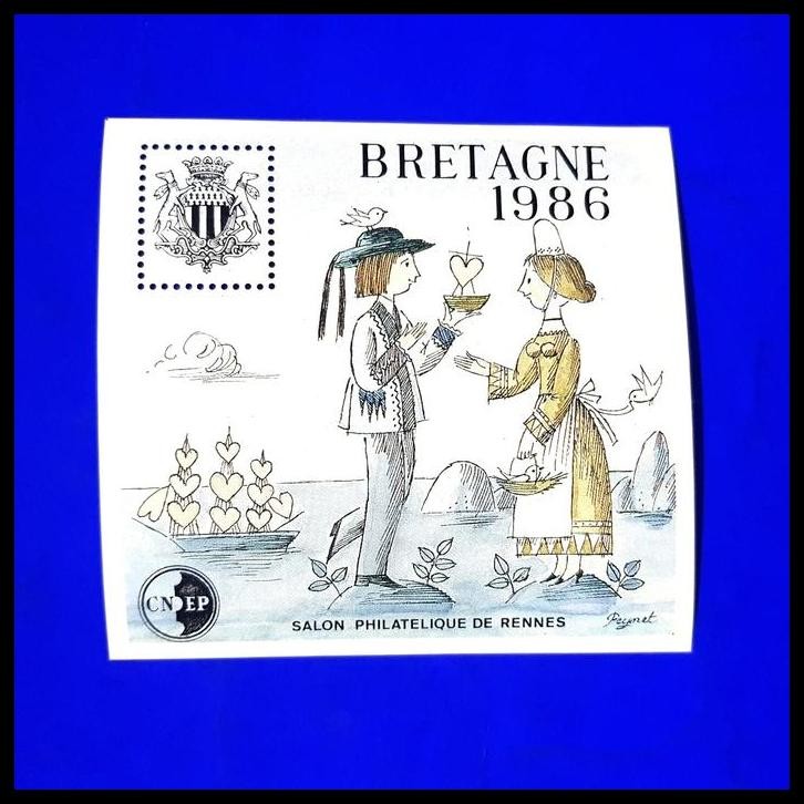 

DISKON PERANGKO PRANCIS. SS PERINGATAN SALON PHILATELIQUE DE RENNES. BRETAGNE !