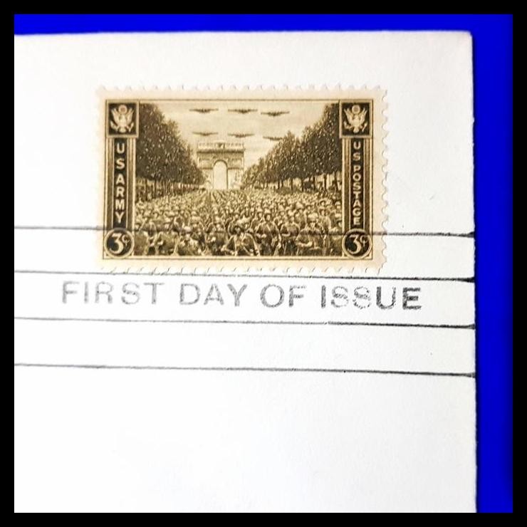

BEST DEAL PRANGKO AMERIKA 1945. TRIUMPH MONUMENT PARIS FRANCE WW II US ARMY. MNH !!