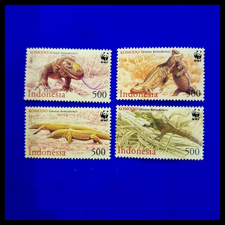 

TERMURAH PRANGKO INDONESIA. KOLEKSI KONSERVASI WWF KOMODO. SET (4V) MNH !!!!!!