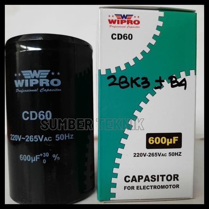 HOT DEAL CAPASITOR KAPASITOR STARTING  CAPASITOR START WIPRO 45MF-600MF 