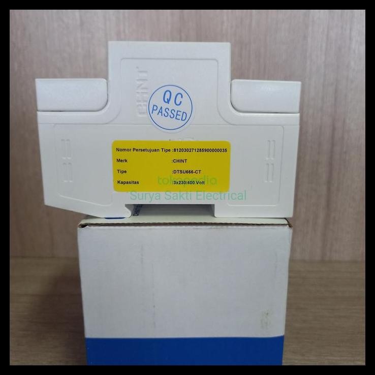 HOT DEAL KWH METER 3 PHASE DIGITAL CHINT  DTSU66 THREE PHASE DIN RAIL 3P4W 400V 