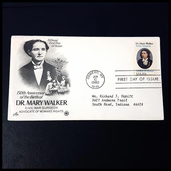 

DISKON PRANGKO MURAH/BAGUS FDC AMERIKA. DR. MARY WALKER ~ ARMY SURGEON !!!!!!