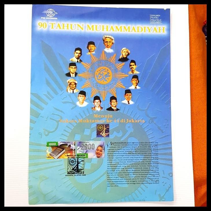 

DISKON PRANGKO MILENIUM BARU. 90 TAHUN MUHAMMADIYAH ~ DOKUMEN FILATELI !!!