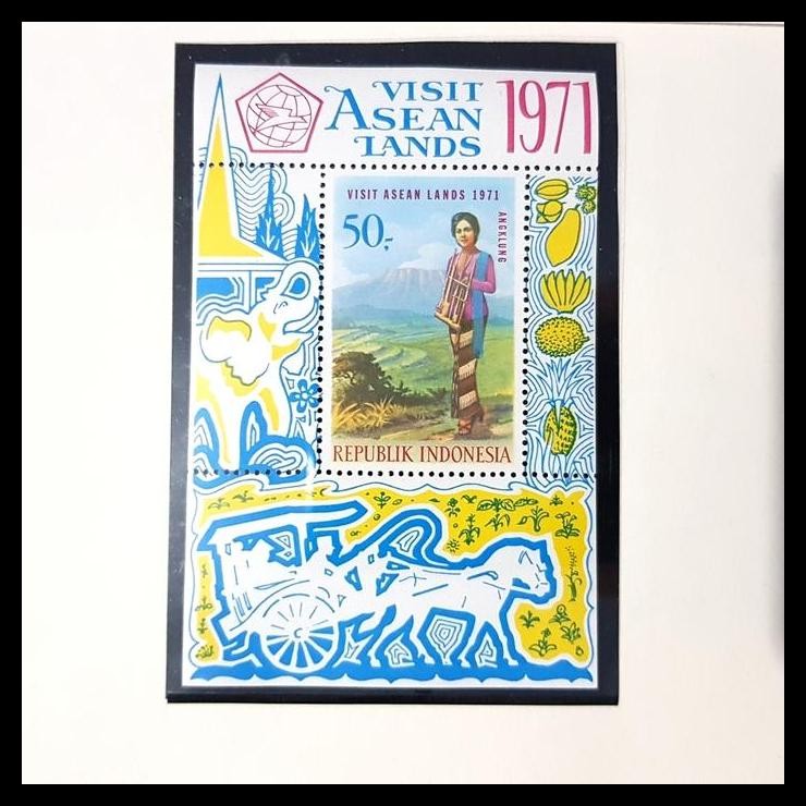 

BEST DEAL PERANGKO/PRANGKO INDONESIA.1971. SS17 VISIT ASEAN LANDS. KONDISI LUX !!