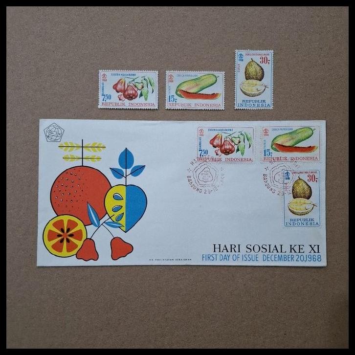 

GRATIS ONGKIR PRANGKO INDONESIA. 20 DESEMBER 1968. SERI BUAH - BUAHAN HARI SOSIAL KE XI. SET LENGKAP (3V) DAN SHP (SAMPUL HARI PERTAMA) HARGA KATALOG RP 145.000,- DITAWARKAN DENGAN HARGA ISTIMEWA !